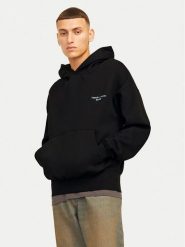 Jack&Jones Bluza Noho 12263036 Czarny Oversize. Czarne bluzy Jack&Jones, l, bez wzorów, z bawełny, bez kaptura. Za 149.99 zł.