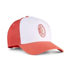 Czapka Puma Acm King Trucker Dorośli. Czerwone czapki z daszkiem Puma, bez wzorów, z materiału. Za 99.00 zł.
