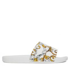 Klapki Versace Jeans Couture. Białe klapki Versace Jeans Couture, z jeansu. Za 219.99 zł.