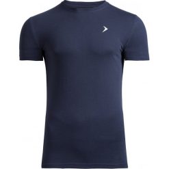 T-shirt męski TSM601 - granatowy - Outhorn. Niebieskie t-shirty Outhorn, m, bez wzorów, z bawełny, bez kołnierzyka, bez ramiączek. W wyprzedaży za 29.99 zł.