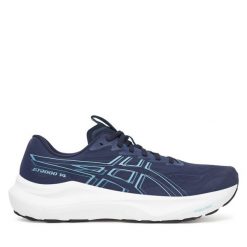 Buty do biegania Asics. Niebieskie buty do biegania ASICS, bez wzorów, bez zapięcia, do biegania. Za 609.99 zł.