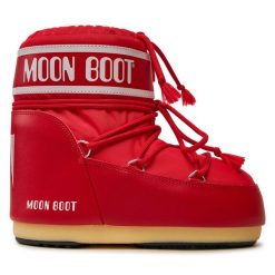 Śniegowce Moon Boot. Czerwone śniegowce Moon Boot, bez zapięcia. Za 759.99 zł.