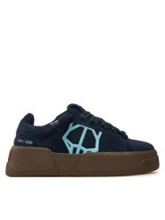 Naked Wolfe Sneakersy Kray Hairy Granatowy. Niebieskie buty sportowe casual Naked Wolfe, bez wzorów, ze skóry, bez zapięcia. Za 1,319.00 zł.