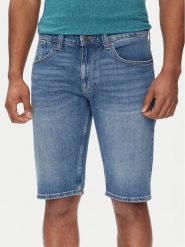 Tommy Jeans Szorty jeansowe Ronnie DM0DM18792 Niebieski Slim Fit. Niebieskie szorty Tommy Jeans, m, bez wzorów, z bawełny. Za 229.99 zł.