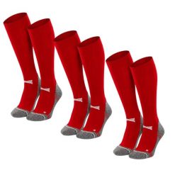Skarpety Piłkarskie Pro Długie - 6 par - Czerwony. Czerwone skarpety XTREME SOCKSWEAR, bez wzorów, z materiału. Za 264.70 zł.