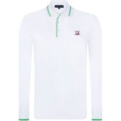 Koszulka polo "Chunk" w kolorze białym. Koszulki polo marki Sir Raymond Tailor. W wyprzedaży za 130.95 zł.