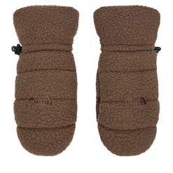 Rękawiczki Męskie The North Face. Brązowe rękawiczki The North Face, bez wzorów, z dzianiny. Za 199.99 zł.