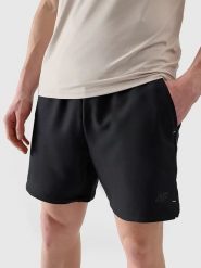 4F Szorty sportowe w kolorze czarnym rozmiar: S. Czarne krótkie spodenki sportowe 4F, s, bez wzorów, z materiału. Za 70.74 zł.