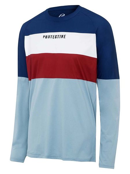 Protective Koszulka funkcyjna "Six Was Nine" w kolorze granatowo-błękitnym rozmiar: XL. Niebieskie t-shirty sportowe Protective, bez wzorów, z materiału, bez ramiączek, outdoorowe. Za 126.75 zł.