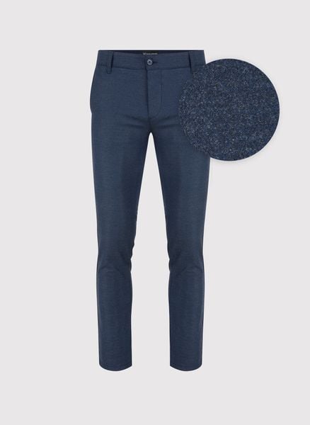 PAKO LORENTE – Casualowe spodnie męskie w kolorze granatowym. Spodnie materiałowe Pako Lorente, na co dzień, na jesień, l, bez wzorów, z elastanu, casualowe. Za 129.99 zł.