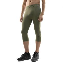 Męskie treningowe legginsy rybaczki Fitness Siroko Bardsley. Zielone legginsy długie sportowe SIROKO, l, bez wzorów, z materiału, na fitness i siłownię. Za 127.00 zł.