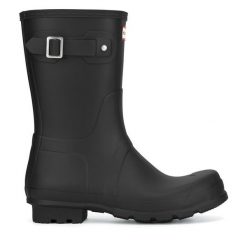Kalosze Hunter. Czarne śniegowce Hunter, bez zapięcia. Za 399.99 zł.