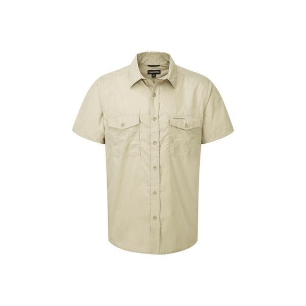 Koszula podróżnicza męska Craghoppers Kiwi SS Shirt. Białe koszule Craghoppers, m, bez wzorów, bez kołnierzyka, bez ramiączek. Za 156.99 zł.