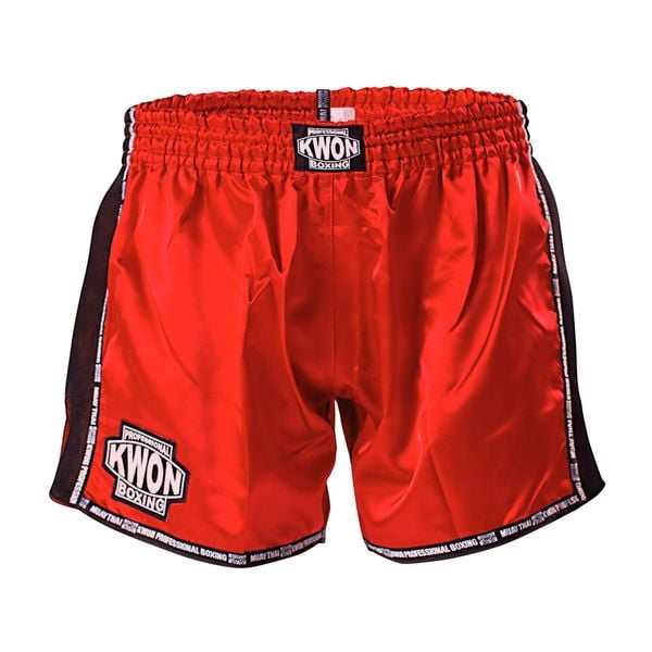 Spodenki do boksu tajskiego Kwon Professional Boxing Evolution. Czerwone szorty KWON, bez wzorów, sportowe. Za 225.00 zł.