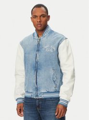 Tommy Jeans Kurtka bomber DM0DM22498 Niebieski Regular Fit. Niebieskie kurtki Tommy Jeans, m, bez wzorów, z bawełny, bez kaptura. Za 949.99 zł.