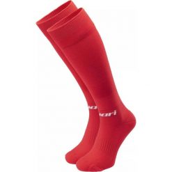 Getry piłkarskie męskie Huari YLON. Czerwone legginsy długie sportowe Huari, m, bez wzorów, do piłki nożnej. Za 26.33 zł.
