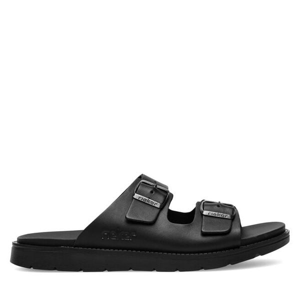 Klapki Rieker. Czarne klapki Rieker. Za 289.99 zł.