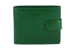 Portfel męski skórzany Barberini's - Zielony ciemny. Zielone portfele Barberinis, bez wzorów, ze skóry. Za 119.99 zł.
