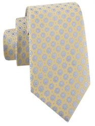 Krawat Męski - Bladożółty w Groszki - Alties. Żółte krawaty i muchy Alties, bez wzorów, z tkaniny. Za 55.00 zł.