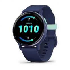 Zegarek Garmin Vivoactive 5 42mm Granatowy. Niebieskie zegarki sportowe GARMIN. Za 999.99 zł.