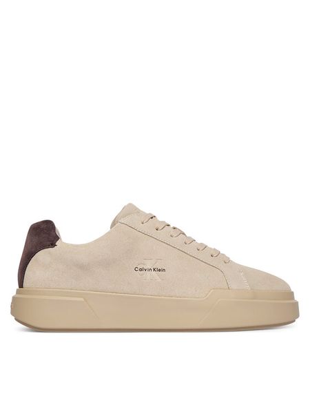 Calvin Klein Sneakersy Chunky Cupsole Laceup Su YM0YM01453 Beżowy. Brązowe buty sportowe casual CALVIN KLEIN, bez wzorów, ze skóry, bez zapięcia. Za 529.99 zł.