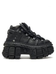 NEW ROCK Sneakersy M-WALL106-S12 Czarny. Czarne buty sportowe casual NEW ROCK, bez wzorów, ze skóry, bez zapięcia. Za 1,199.00 zł.