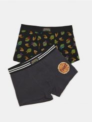 Bokserki Classic Żółwie Ninja 2 pack - wielobarwny. Bokserki Sinsay, l, bez wzorów, z gumy. Za 29.99 zł.
