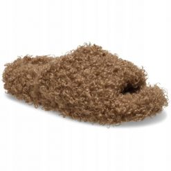 Klapki Dla Dorosłych Crocs Classic Duudle Fur Slide. Brązowe klapki Crocs, z materiału. Za 230.99 zł.