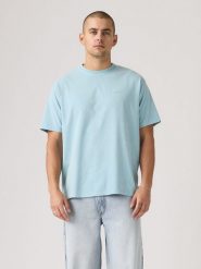 Levi's Koszulka w kolorze błękitnym rozmiar: L. Niebieskie bezrękawniki Levi's®, l, bez wzorów, z bawełny, bez kołnierzyka, bez ramiączek. Za 71.07 zł.