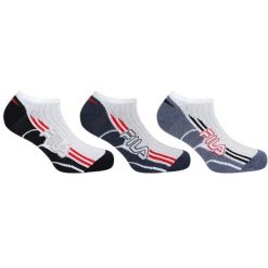 Skarpety Fila 3-pack Sneaker Biało-Granatowe 39-42. Białe skarpety Fila, bez wzorów. Za 54.31 zł.