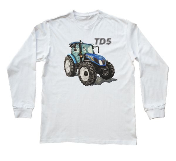 New Holland — bluzka z długim rękawem (Rozmiar: 9 - 11 lat; Kolor koszulki: biały; Rodzaj nadruku: New Holland). Białe bluzki z długim rękawem nikiniki, s, bez wzorów, z bawełny, bez kołnierzyka, bez ramiączek. Za 69.00 zł.