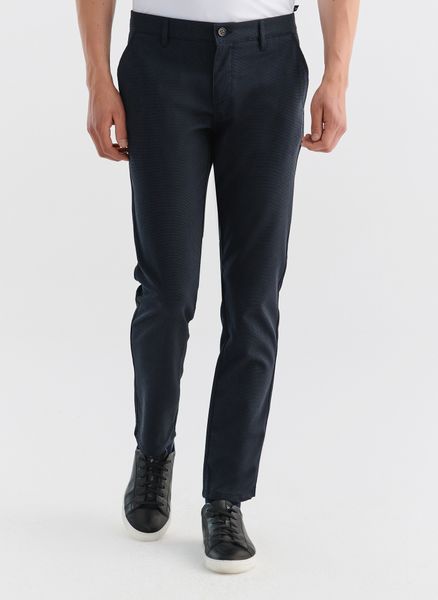 PAKO LORENTE – Spodnie męskie granatowe P000B-WX-215-G-S. Eleganckie spodnie Pako Lorente, na co dzień, l, z elastanu, casualowe. Za 359.99 zł.