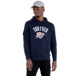 Bluza z kapturem Oklahoma City Thunder NBA. Niebieskie bluzy z kapturem New Era, m, bez wzorów, z kapturem. W wyprzedaży za 212.00 zł.
