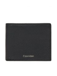 Calvin Klein Duży Portfel Męski Ck Leather Billfold W Zip Coin LV04D1028G Czarny. Czarne portfele CALVIN KLEIN, bez wzorów, ze skóry. Za 349.99 zł.