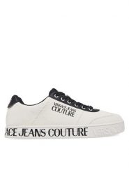 Versace Jeans Couture Sneakersy 78YA3SK6 Biały. Białe buty sportowe casual Versace Jeans Couture, bez wzorów, z jeansu, bez zapięcia. Za 519.99 zł.