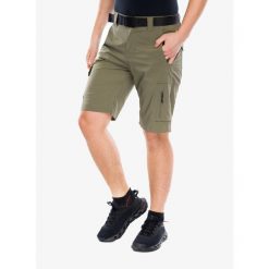 Spodenki turystyczne męskie Columbia Silver Ridge Utility Cargo Short. Zielone szorty Columbia, m, bez wzorów, sportowe. Za 217.99 zł.