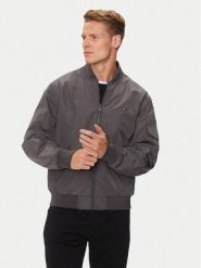 Tommy Hilfiger Kurtka bomber MW0MW35658 Szary Regular Fit. Szare kurtki Tommy Hilfiger, m, bez wzorów, z syntetyku, bez kaptura. Za 499.99 zł.