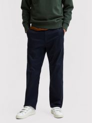 Selected Homme Chinosy Salford 16080159 Granatowy Loose Fit. Niebieskie eleganckie spodnie Selected Homme, m, z bawełny. Za 159.99 zł.