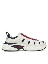 Tommy Jeans Sneakersy Archive'95 EM0EM01584 Biały. Białe buty sportowe casual Tommy Jeans, bez wzorów, z jeansu, bez zapięcia. Za 339.99 zł.
