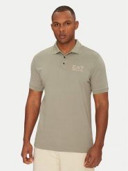 EA7 Emporio Armani Polo 7M000300 AF13739 U8058 Szary Regular Fit. Szare koszulki polo EA7 Emporio Armani, m, bez wzorów, z wiskozy, bez kołnierzyka, bez ramiączek. Za 369.99 zł.