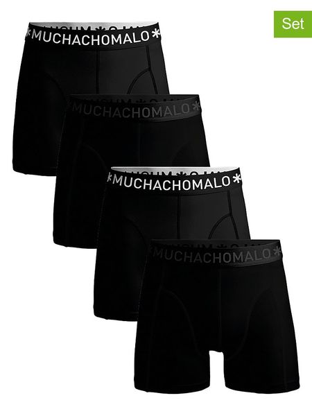Muchachomalo Bokserki (4 pary) w kolorze czarnym rozmiar: XXL. Czarne bokserki MUCHACHOMALO, xxl, bez wzorów. Za 174.95 zł.