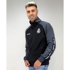 Kultowa bluza z zamkiem Madridista. Bluzy REAL MADRID, l, bez wzorów, bez kaptura. W wyprzedaży za 263.56 zł.