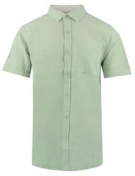 Weekendowa Koszula Męska z Kory Bawełnianej - Brave Soul - Miętowa Zieleń. Zielone koszule Brave Soul, l, bez wzorów, z bawełny, bez kołnierzyka, bez ramiączek. Za 129.00 zł.