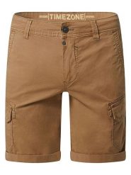 Timezone Szorty chino "Stanley" w kolorze jasnobrązowym rozmiar: W38. Brązowe eleganckie spodnie Timezone. Za 144.58 zł.