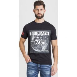 T-SHIRT SOUTHWARK JOHN RICHMOND. Czarne t-shirty John Richmond, l, bez wzorów, z bawełny, bez kołnierzyka, bez ramiączek. Za 317.40 zł.