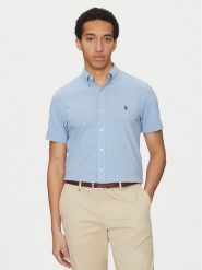 Polo Ralph Lauren Koszula 710798291019 Niebieski Regular Fit. Niebieskie koszule Polo Ralph Lauren, m, bez wzorów, z bawełny, bez kołnierzyka, bez ramiączek. Za 379.99 zł.