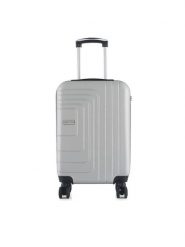 Semi Line Walizka kabinowa T5762-2 Srebrny. Szare walizki Semi-line, bez wzorów, z tworzywa sztucznego. Za 209.99 zł.