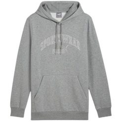Męska Bluza Z Logo Essentials 68177. Szare bluzy Puma, m, bez wzorów, bez kaptura. Za 319.99 zł.