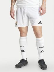 Adidas Szorty sportowe Real Madrid 24/25 Home IU5008 Biały Regular Fit. Białe krótkie spodenki sportowe Adidas, m, bez wzorów, z syntetyku. Za 139.99 zł.