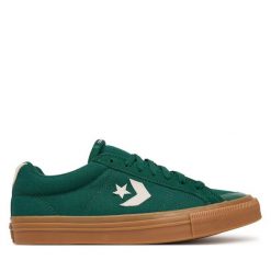 Tenisówki Converse. Zielone trampki Converse, bez wzorów, bez zapięcia, tenisowe. Za 259.99 zł.
